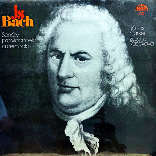 LP J.S. Bach, János Starker, Z. Růžičková – Sonatas For Cello And Harpsichord