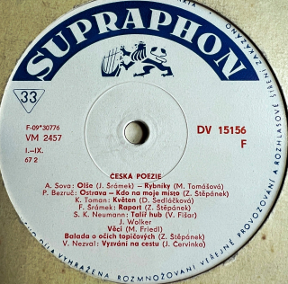 LP Various – Česká Poezie